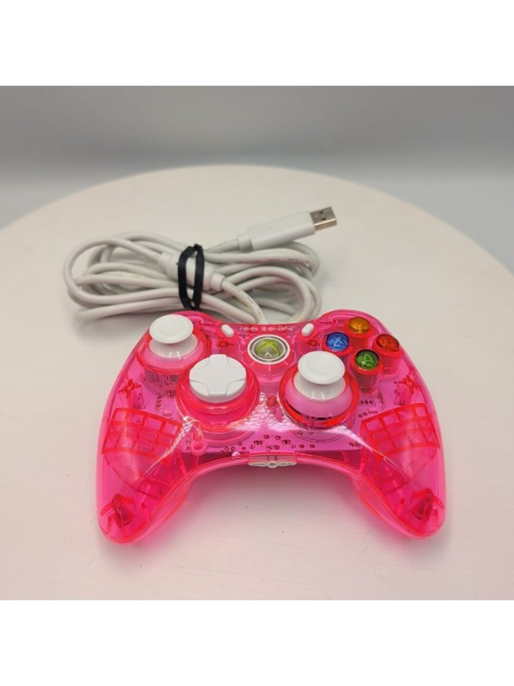 XBOX 360 Pink PDP Rock Candy Controller PL-3760 Wired USB Gaming Retro Used